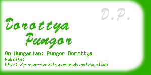 dorottya pungor business card